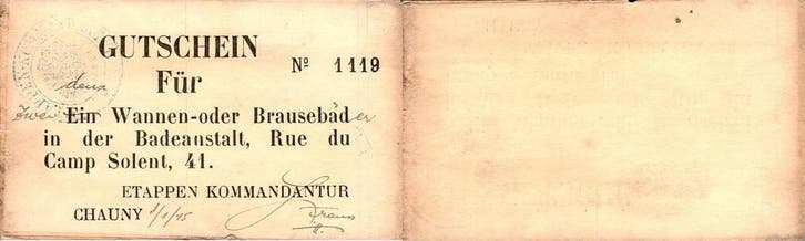 France Frankreich 02300 Chauny duitse Besetzung Gutschein..., Postzegels en Munten, Munten | Nederland, Verzenden