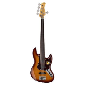 Sire V7+ A5F/TS Marcus Miller 2nd Gen fretless 5-snarige, Ophalen of Verzenden, Nieuw