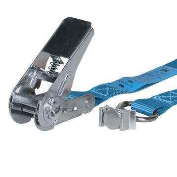 Spanband 25 mm 0,8 ton 4M Blauw met Spanoog Fitting, Verzenden, Nieuw