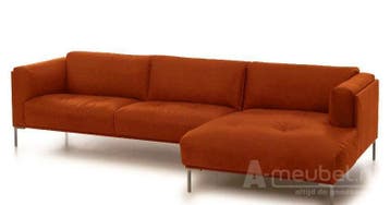 Loungebank Bern - loungebanken - Cognac, Nieuw, 125 tot 150 cm, Leer, 250 tot 300 cm