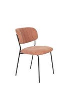 Brandvertragende eetkamerstoel Mascot Zwart/Roze House of, Verzenden, Nieuw