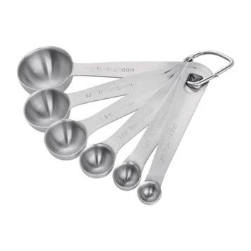 Maatlepels Set RVS | 6 stuks | 0,62ml, 1,25ml, 2,5ml, 5ml,, Verzenden, Nieuw in verpakking