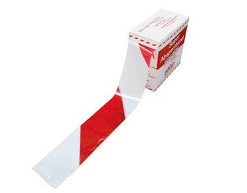 waarschuwingsband rood / wit - 80 mm x 500mtr., Ophalen of Verzenden, Nieuw