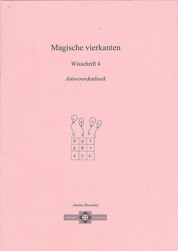 Stichting Vierkant Antwoorden werkschrift 4, Boeken, Schoolboeken, Verzenden