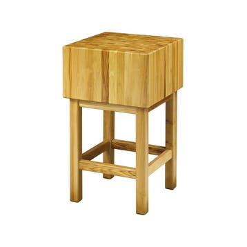GGM Gastro | Hakbloktafel van acaciahout - 500x500mm - 250mm, Zakelijke goederen, Horeca | Keukenapparatuur, Verzenden, Nieuw in verpakking