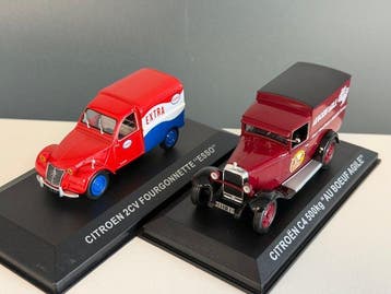 Altaya 1:43 - Model bestelwagen (2) - Citroën 2CV, Nieuw
