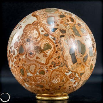 Natuurlijke eerste kwaliteit luipaardjaspis Sphere- 1890.15, Verzamelen