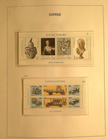 Zweden 1979/1982 - Zweden 1979/1992 - Verzameling Postfris, Gestempeld