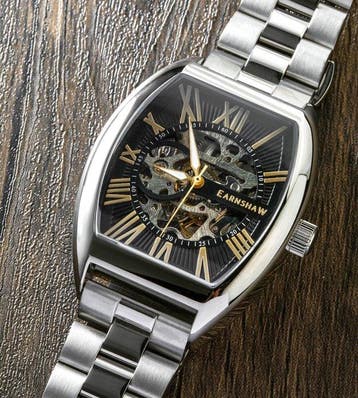 Thomas Earnshaw - Automatic - Tonneau - Skeleton - Gold -, Nieuw
