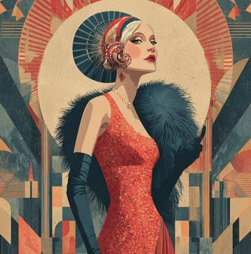 CREATIVE_HUB - Elegant woman at the premiere theatre night, Nieuw