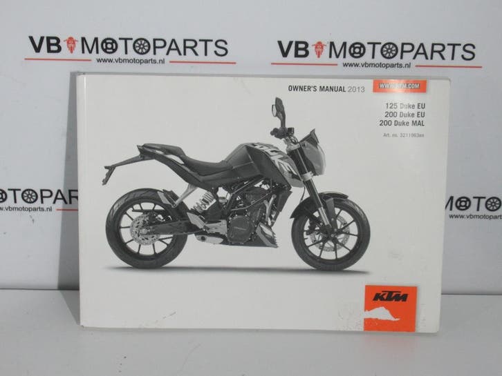 KTM 125 200 Duke Owners Manual, Motoren, Onderdelen | Overige, Ophalen of Verzenden