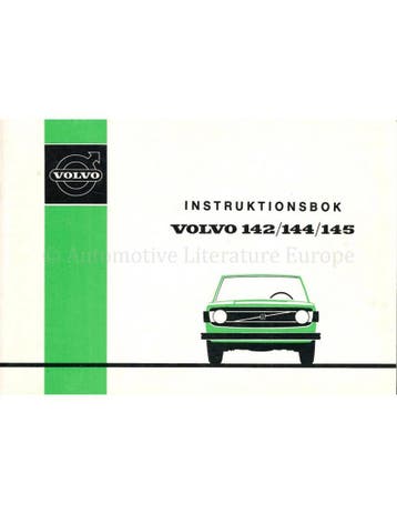 1973 VOLVO 142 | 144 | 145 INSTRUCTIEBOEKJE ZWEEDS, Auto diversen