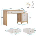 Houten Bureau met 4 Lades – Modern en met Opbergruimte, Verzenden, Nieuw