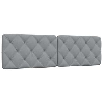vidaXL Hoofdbordkussen 180 cm stof lichtgrijs, Verzenden, Nieuw, Grijs, Stof