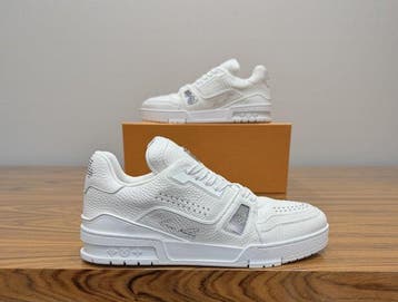 Louis Vuitton - LV Trainer White Calf Leather - Sneakers -, Kleding | Heren, Schoenen, Nieuw