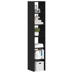 vidaXL Boekenkasten 2st stapelbaar 30x30x80cm bewerkt hout, Huis en Inrichting, Kasten | Overige, Verzenden, Nieuw