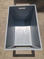 Magazijnbak, 600x400x420 mm, euronorm, grijs kunststof,, Gebruikt, 40 tot 60 cm, 50 tot 75 cm, Bak of Kist