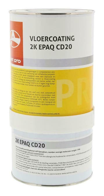 2-K Epoxy Vloercoating CD20 Donkergrijs (RAL 7011) 1 Kg, Verzenden, Nieuw