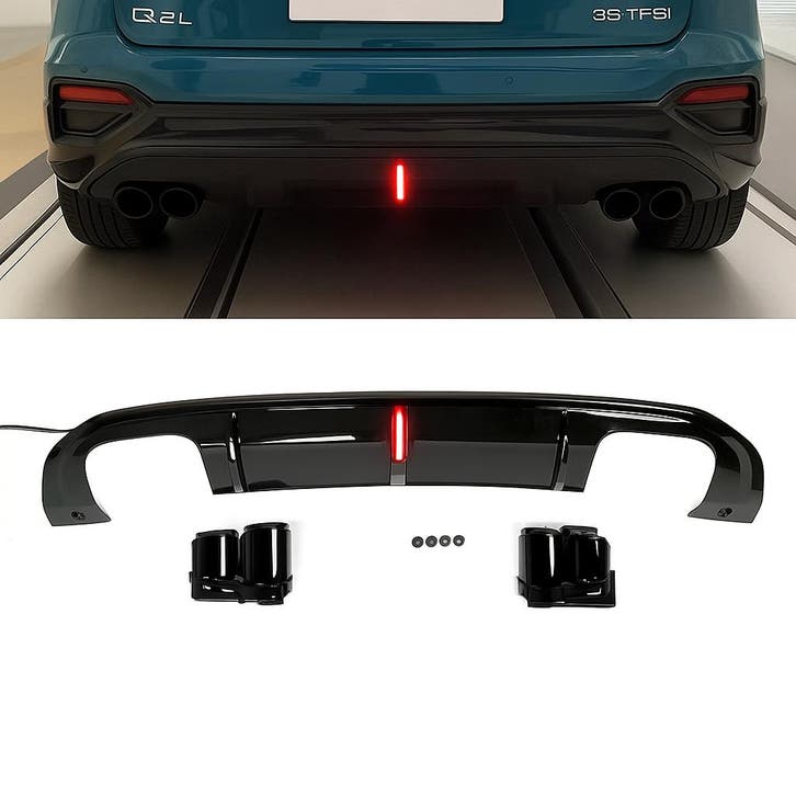 Diffuser | Audi | Q2 2020+ | alleen S-line | RSQ2-Look, Auto-onderdelen, Carrosserie en Plaatwerk, Nieuw, Audi, Verzenden