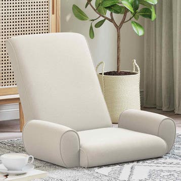 vidaXL Verstelbare vlo stoelen Havermout Grove Fluweel, Verzenden, Nieuw