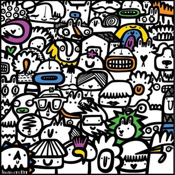 Kev Munday - Paint The Town - Premium Art Print