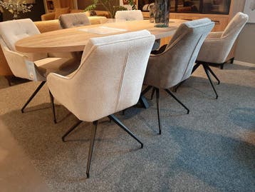 Armstoelen Fendam (set van 6) **SHOWROOMMODEL**, Nieuw, Stof