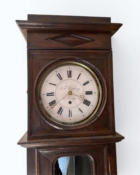 Regulateur - Hout - 1850-1900, Antiek en Kunst, Antiek | Klokken