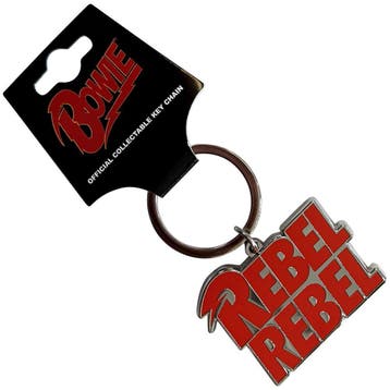 David Bowie Rebel Rebel Red - Sleutelhanger off. merchandise, Ophalen of Verzenden, Nieuw, Gebruiksvoorwerp
