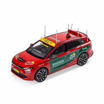 Škoda Enyaq Tour de France modelauto (1:43, fluweelrood), Auto diversen, Ophalen of Verzenden, Nieuw