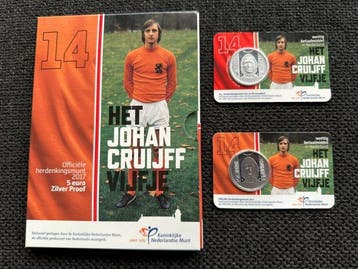 Nederland. 5 Euro 2017 Johan Cruijff (incl. 5 euro Proof