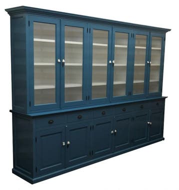 Buffetkast XL oud blauw Dronten 300cm, Ophalen of Verzenden, Nieuw
