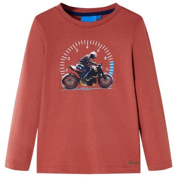 vidaXL Kindershirt met lange mouwen 104 hennakleurig, Verzenden, Nieuw