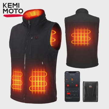 KEMIMOTO Elektrisch Verwarmd Vest Unisex - 6 Zones, 10000mAh, Motoren, Verzenden, Nieuw met kaartje