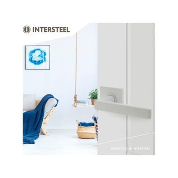 Intersteel Deurkruk Hera op vierkant rozet - wit, Verzenden, Nieuw