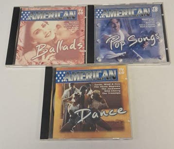Verzameling van 3 American Pop, Ballad & Dance CD, Cd's en Dvd's, Cd's | Pop, Verzenden, Nieuw in verpakking