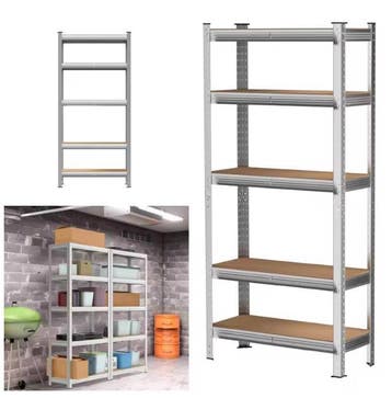 5-laags Garage Stellingkast – Stalen Opslagrek 180×90×40 cm, Huis en Inrichting, Kasten | Boekenkasten, Verzenden, Nieuw