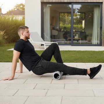 Fasciaroller massagerol - grijs, Set van 2, Verzenden, Nieuw