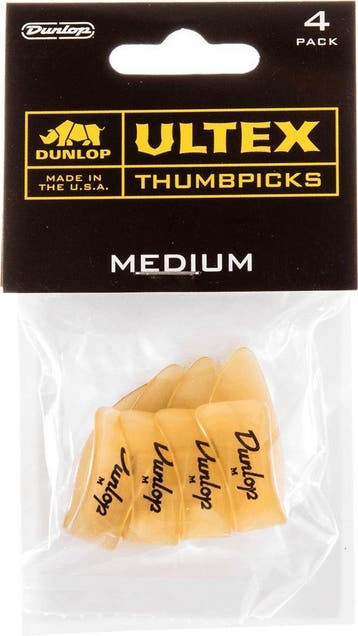Jim Dunlop rechtshandige Ultex duimplectrum medium 4-pack, Muziek en Instrumenten, Ophalen of Verzenden, Nieuw, Banjo