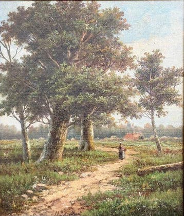 Hendrik Barend Koekkoek (1849-1909) - Making Their Way Home