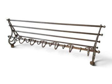 Kapstok - Metaal vernikkeld (zwaar) - Met hoedenplank