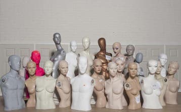 hoofden van etalagepoppen keuze uit duizenden