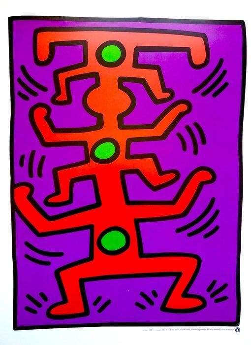 Keith Haring - Untitled - Offset lithography - TeNeues, Antiek en Kunst, Kunst | Tekeningen en Foto's