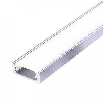 Kobi LED opbouwprofiel P01 zilver 1 meter met opale afdekkap, Ophalen of Verzenden, Nieuw