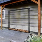 Houtopslag | Brandhoutrek | Houtrek | 196x25x196cm | Staal, Verzenden