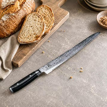 Yaxell Ran Broodmes 27 cm – 69 Lagen Damaststaal – VG10, Ophalen of Verzenden, Nieuw, Overige materialen