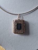 Hanger - 14 karaat Geel goud Onyx - Medaillon omstreeks 1920