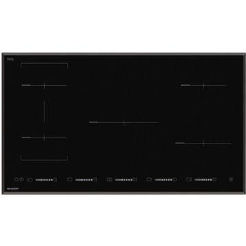 €789 Sharp KH9I40CS00EU  kookplaat Zwart Ingebouwd 90 cm, Witgoed en Apparatuur, Kookplaten, Ophalen of Verzenden, Nieuw