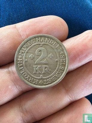 Groenland 2 kroner 1922, Postzegels en Munten, Munten | Amerika, Verzenden, Losse munt