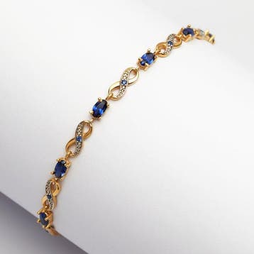 Zonder minimumprijs - Armband 18k goudverguld, Zilver, Nieuw