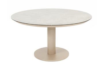 Taste Sarah ronde low dining tuintafel Ø130 cm. - Latte, Tuin en Terras, Tuintafels, Verzenden, Nieuw, Rond, Overige materialen